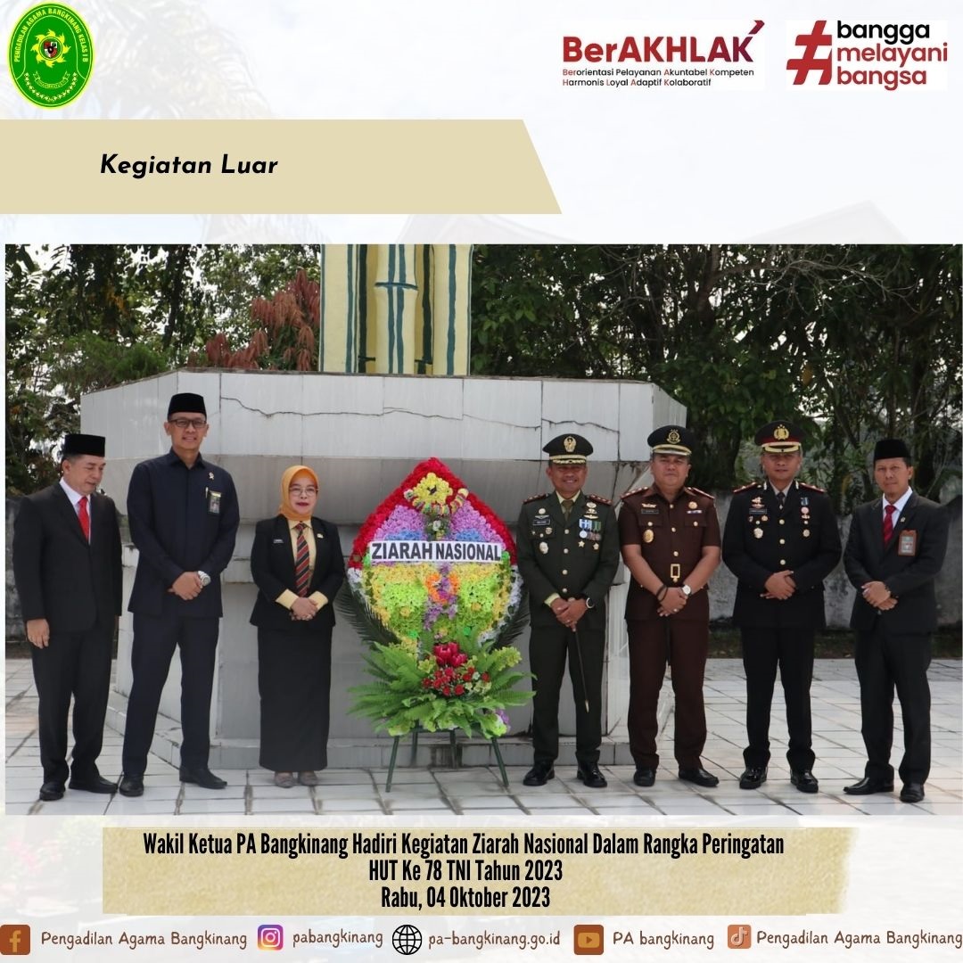 Hut Tni Ke Tahun Wakil Ketua Pa Bangkinang Bersama Forkopimda Ziarah Di Tmp Eka Bakti